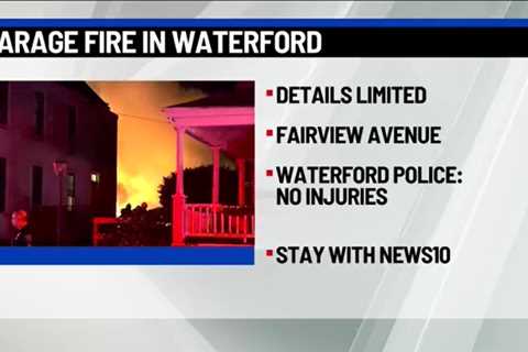 Officials search for cause of Waterford garage fire