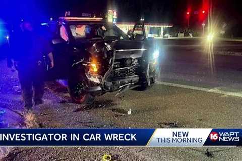 CCSD investigator injured in crash