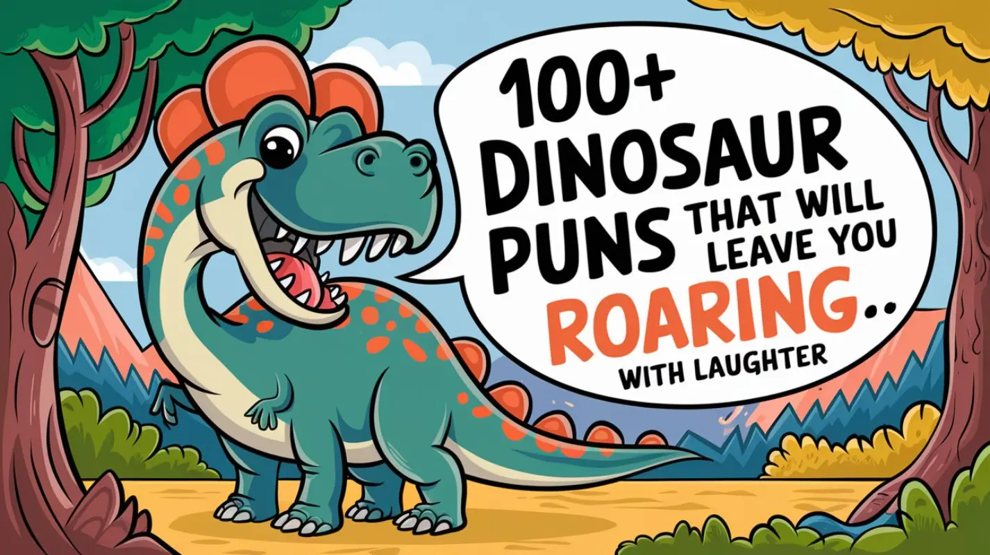 100+ Dinosaur Puns: Ultimate Prehistoric Laughs - Crack Up Puns