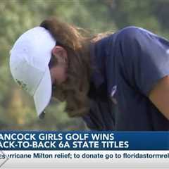 Hancock girls golf win back-to-back 6A state titles