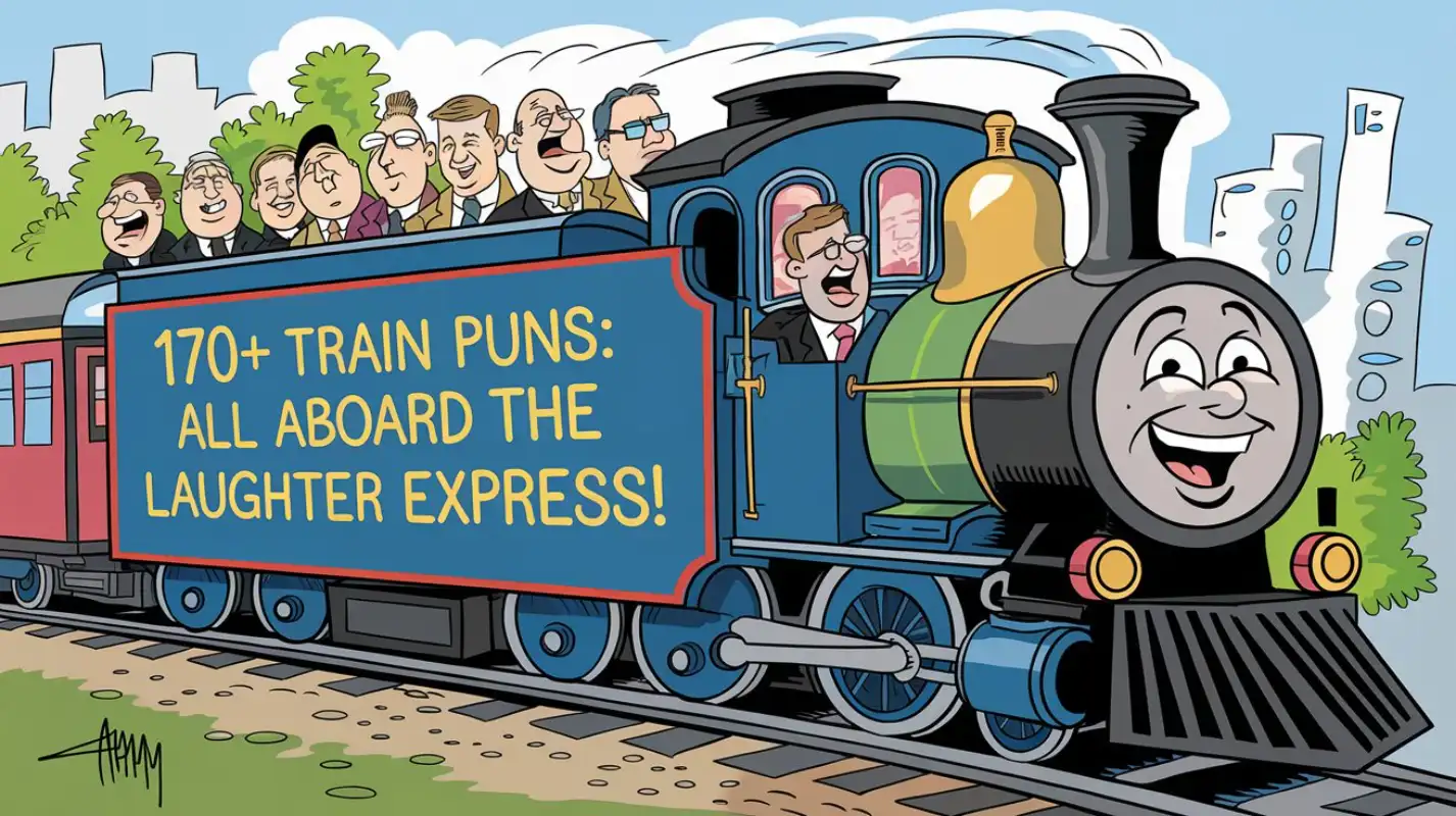 170+ Train Puns: Ride the Epic Laughter Express - Crack Up Puns