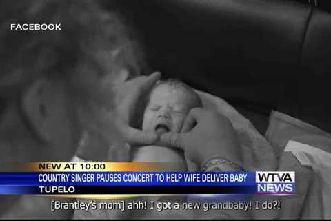 Brantley Gilbert's baby is born during concert in Tupelo