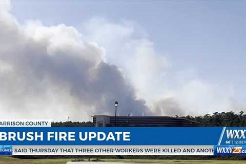 WXXV News 25’s Austin Lindsey speaks with MS Forestry Commission on brush fire in Harrison County