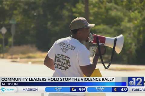 Community leaders hold Stop the Violence rally in Jackson