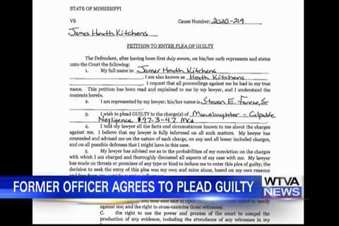 Former Tupelo police officer pleads guilty to 2020 death of woman in Oktibbeha County