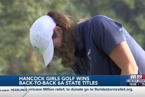 Hancock girls golf win back-to-back 6A state titles