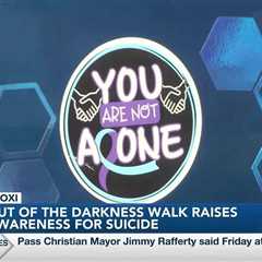 Out of the Darkness Walk brings out hundreds for suicide prevention awareness