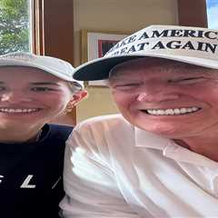 Donald Trump's Granddaughter Kai Trump Joins Him on the Golf Course