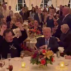 Trump and Musk spotted dancing to YMCA at Mar-a-Lago Thanksgiving bash