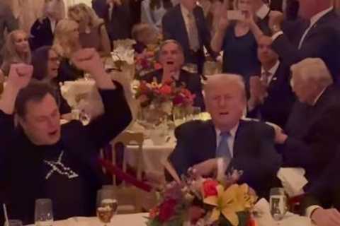 Trump and Musk spotted dancing to YMCA at Mar-a-Lago Thanksgiving bash