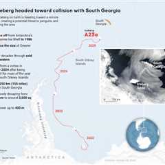 World’s Largest Iceberg, A23a, Is Moving Toward South Georgia Island, Threatening Wildlife