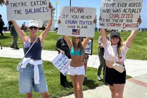 Anti-Trump Protestors Show Great Cleverness