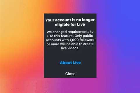 Instagram Live Streaming Limited to Creators with 1,000 Followers