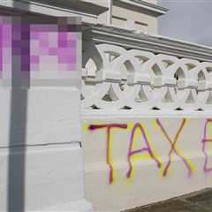 Someone Just Spray-Painted Tax Evader All Over Angela Rayner's Street