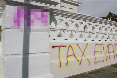 Someone Just Spray-Painted Tax Evader All Over Angela Rayner's Street