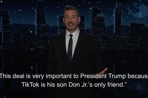 Jimmy Kimmel Reacts to U.S.-China TikTok Framework Deal