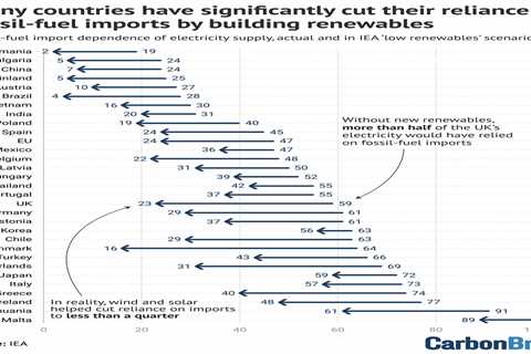 IEA: Renewables have cut fossil-fuel imports for more than 100 countries