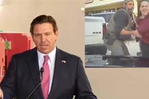 Florida Governor Ron DeSantis Responds After Woman is Arrested for Allegedly Assaulting Trooper:..
