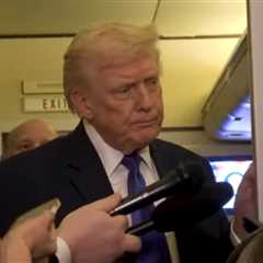Trump Zings Washington Post Reporter During Press Gaggle Aboard Air Force One (VIDEO)