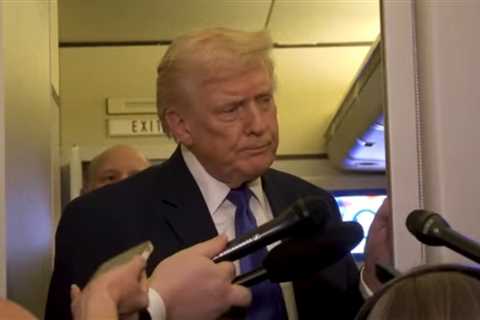 Trump Zings Washington Post Reporter During Press Gaggle Aboard Air Force One (VIDEO)