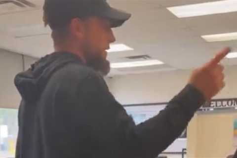 WATCH: Outraged Florida Father Pulls Child from School Over Dangerous Anti-ICE Student Protest,..