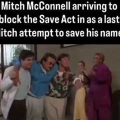 LOL! Trump Posts Video Trolling Mitch McConnell for Opposing SAVE America Act (VIDEO)