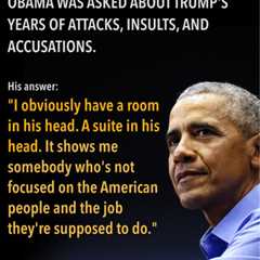 Trump’s Obsession with Obama
