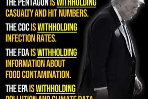 Numbers Associated with Trump’s Incompetence Are Kept Secret